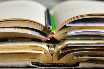 Deocrative image of open books